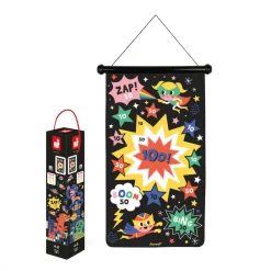 Janod Jeux De Lancer*Jeu de Fléchettes Magnétique Super-Héros