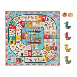 Janod Jeux De Parcours*Jeu de l'oie carrousel (bois et carton)