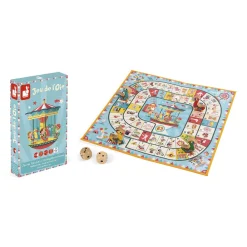 Janod Jeux De Parcours*Jeu de l'oie carrousel (bois et carton)