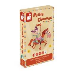 Janod Jeux De Parcours*Jeu de petits chevaux carrousel (bois et carton)