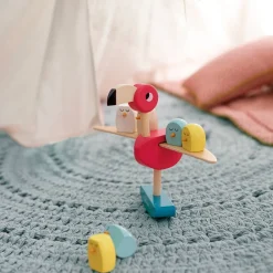 Janod Jeux D'Équilibre*Jeu d'équilibre flamant rose (bois)