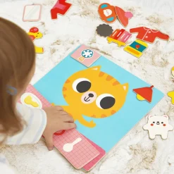 Janod Jeux Éducatifs Maternelle|Jeux Éducatifs Magnétiques*Jeu Magnétique - Petit Chat des Rituels