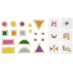 Janod Jeux De Construction|Formes & Couleurs*Jeu Sensoriel - Blocs Translucides