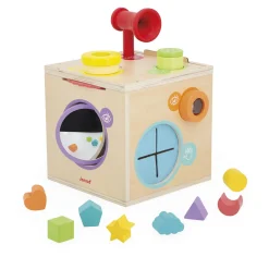 Janod Cubes & Pyramides|Manipulation & Encastrement*Jeu Sensoriel - Boîte Sensorielle