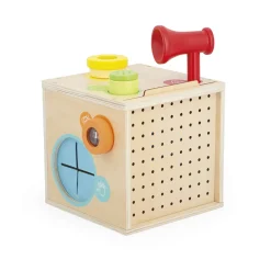 Janod Cubes & Pyramides|Manipulation & Encastrement*Jeu Sensoriel - Boîte Sensorielle