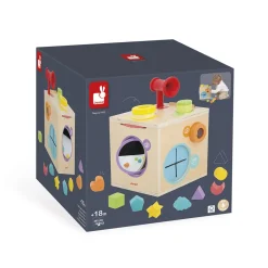 Janod Cubes & Pyramides|Manipulation & Encastrement*Jeu Sensoriel - Boîte Sensorielle
