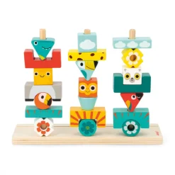 Janod Jeux De Mémoire & D'Associations|Jeux Éducatifs Maternelle*Jeu Totem Tropik