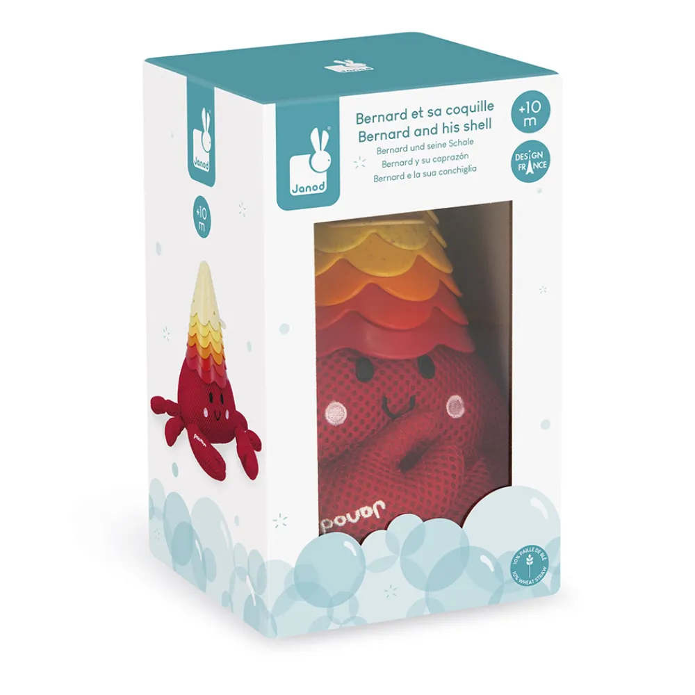 Janod Cubes & Seaux De Bain|Gicleurs & Éponges De Bain*Jouet de Bain Bernard & Sa Coquille