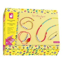 Janod Collection "Les Ateliers Bijoux" & Les Perles*Kit Créatif - 4 Bijoux à Messages à Créer