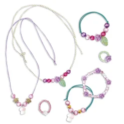 Janod Collection "Les Ateliers Bijoux" & Les Perles*Kit Créatif - 7 Bijoux de Fées à Créer Magic Fairies