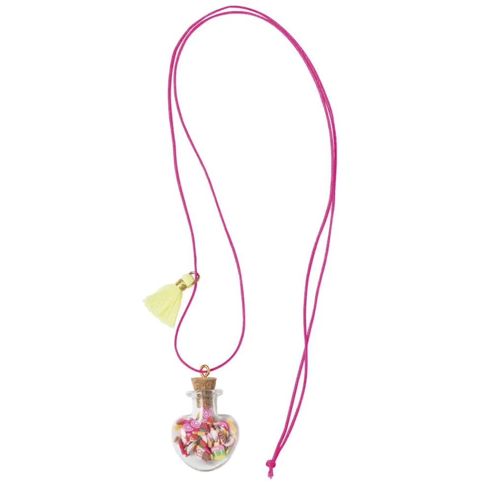 Janod Collection "Les Ateliers Bijoux" & Les Perles*Kit Créatif - 2 Bijoux Fioles Gourmandises à Créer