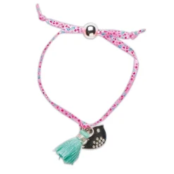 Janod Collection "Les Ateliers Bijoux" & Les Perles*Kit Créatif - 3 Bijoux Rubans à Fleurs à Créer
