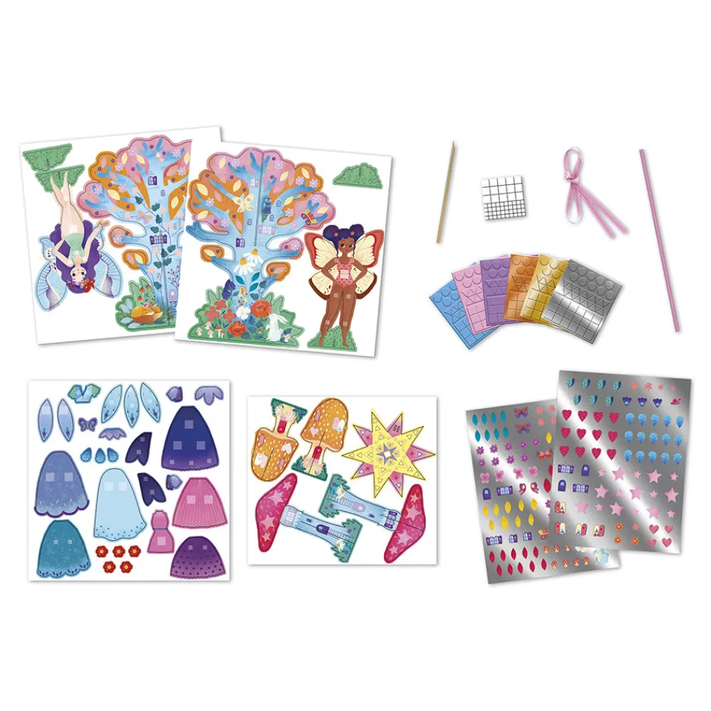 Janod Collection "Les Ateliers Du Calme"*Kit Créatif - Coffret Multi-Activités 11 Réalisations Magic Fairies