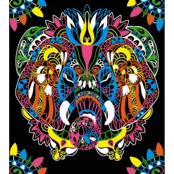 Janod Créations 3D|Peinture Par Numéro & Coloriage*Kit Créatif - Coffret Multi-Activités 17 Réalisations Animaux