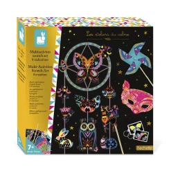 Janod Collection "Les Ateliers Du Calme"|Cartes À Gratter*Kit Créatif - Coffret Multi-Activités Scratch Art