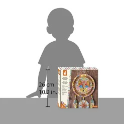 Janod Créations 3D|Collection "Les Ateliers Déco"*Kit Créatif - Fils Tendus Attrape-Rêves Lumineux Renard