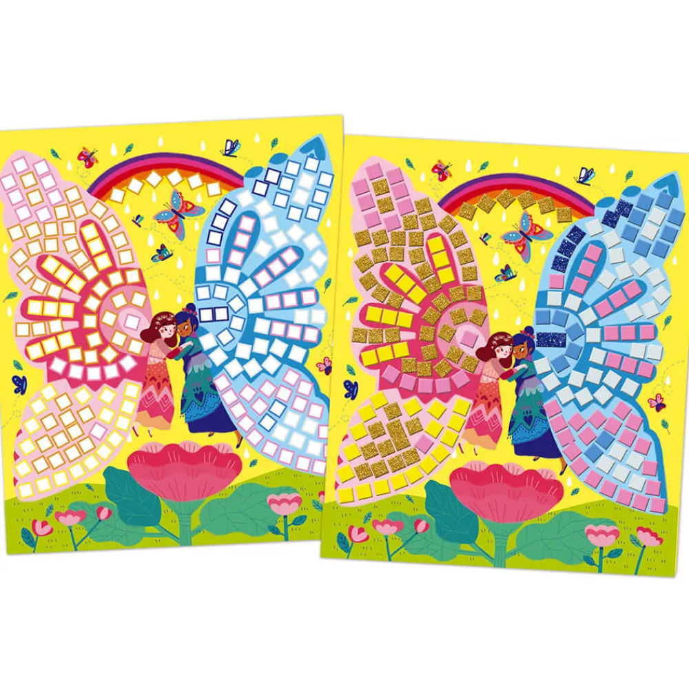 Janod Mosaïques & Gommettes|Collection "Les Ateliers Du Calme"*Kit Créatif - Mosaïques Fées