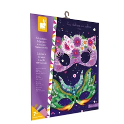 Janod Mosaïques & Gommettes|Collection "Les Ateliers Du Calme"*Kit Créatif - Mosaïques Masques