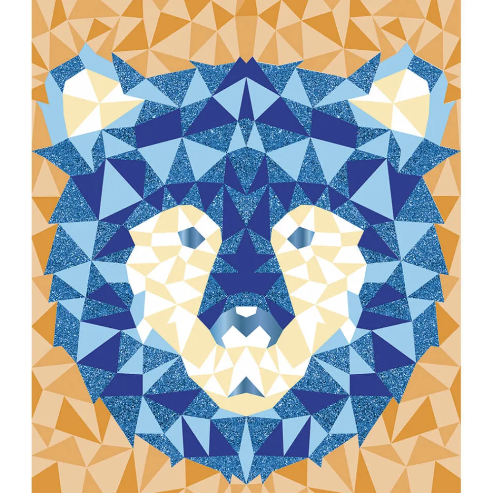 Janod Mosaïques & Gommettes|Collection "Les Ateliers Du Calme"*Kit Créatif - Mosaïques Mousse Animaux de la Forêt