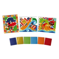 Janod Mosaïques & Gommettes|Collection "Les Ateliers Du Calme"*Kit Créatif - Mosaïques Pirates