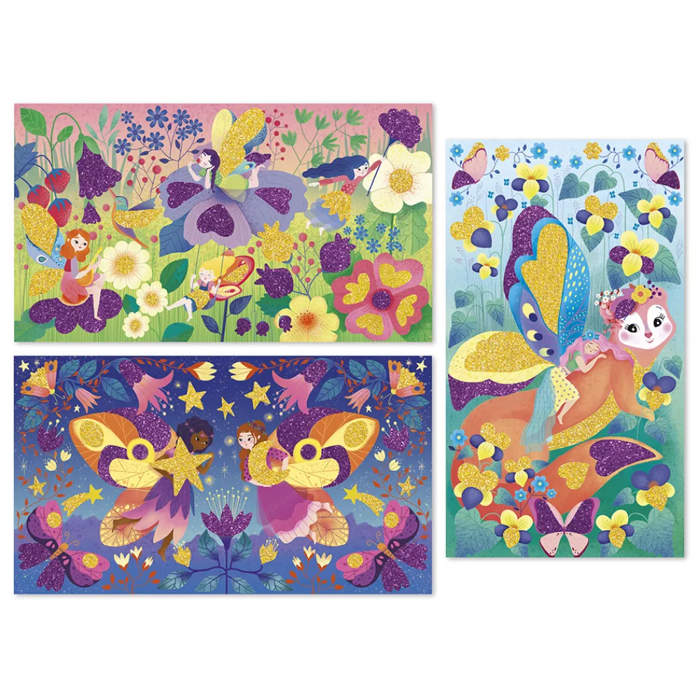 Janod Sable, Paillettes, Dorure & Strass*Kit Créatif - Paillettes Magic Fairies