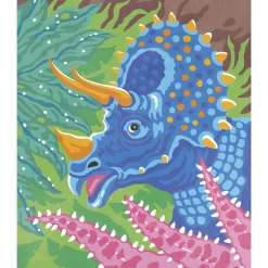 Janod Peinture Par Numéro & Coloriage*Kit Créatif - Peinture par Numéro Dinosaures