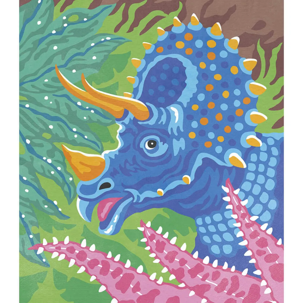 Janod Peinture Par Numéro & Coloriage*Kit Créatif - Peinture par Numéro Dinosaures