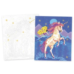 Janod Peinture Par Numéro & Coloriage*Kit Créatif - Peinture par Numéro Licornes