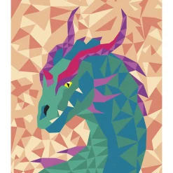 Janod Peinture Par Numéro & Coloriage*Kit Créatif - Peinture par Numéro Créatures Fantastiques
