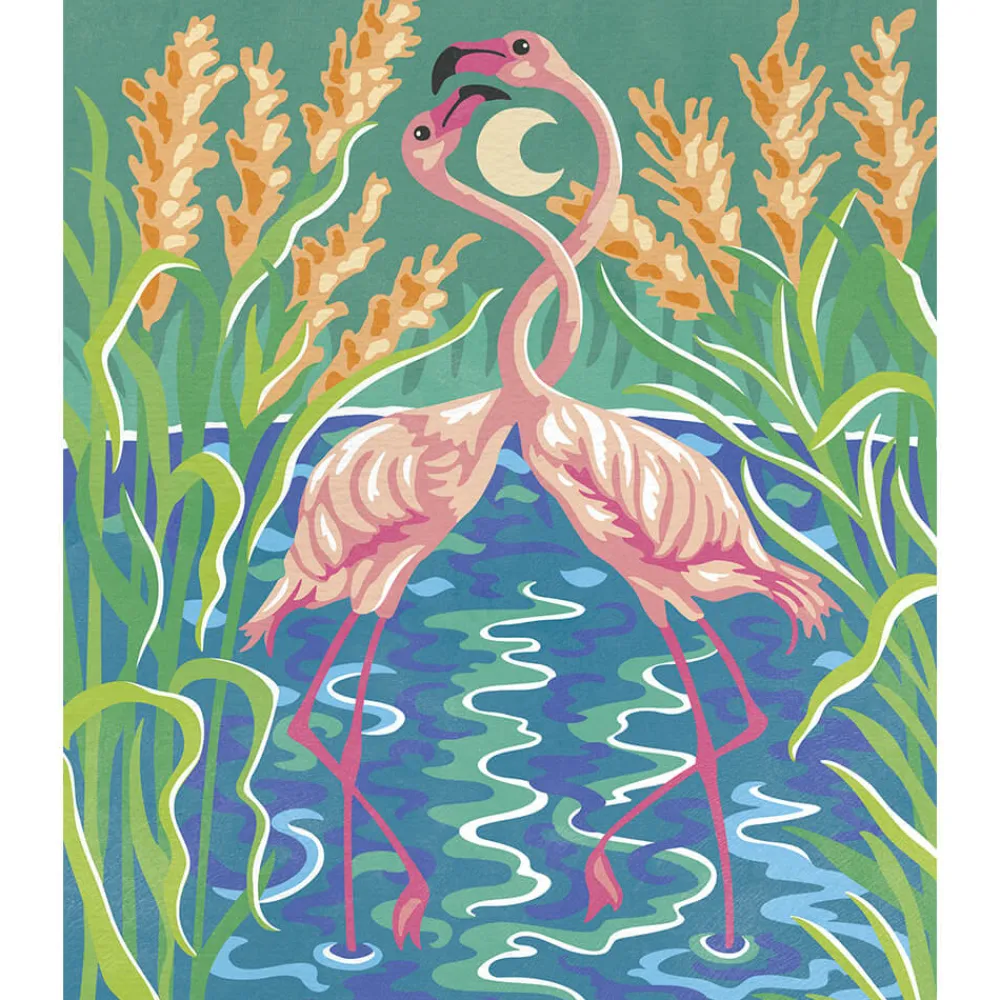 Janod Peinture Par Numéro & Coloriage*Kit Créatif - Peinture par Numéro Oiseaux Fabuleux
