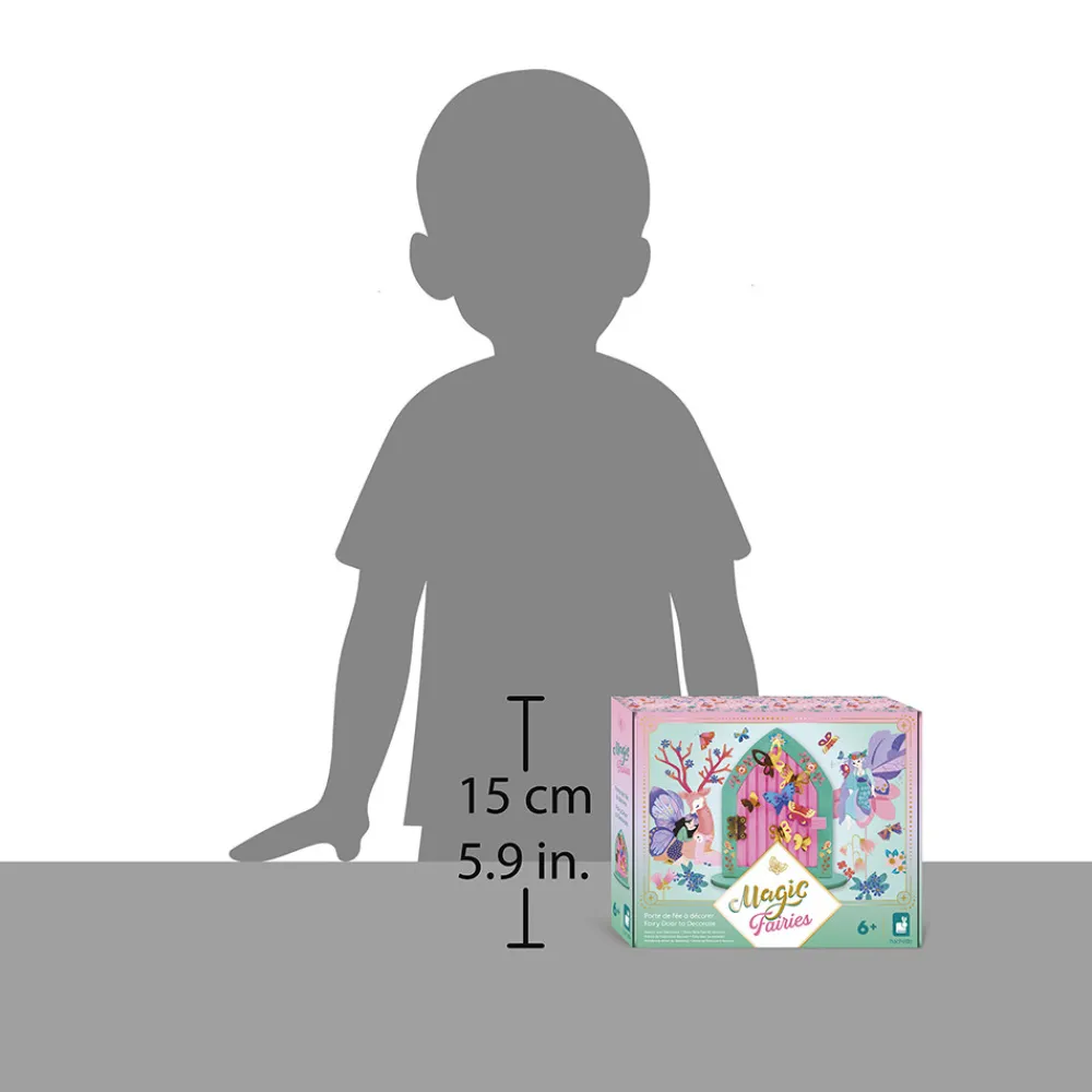 Janod Créations 3D|Collection "Les Ateliers Déco"*Kit Créatif - Porte de Fée à Décorer Magic Fairies