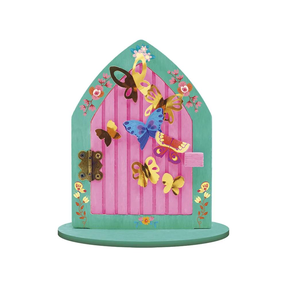 Janod Créations 3D|Collection "Les Ateliers Déco"*Kit Créatif - Porte de Fée à Décorer Magic Fairies