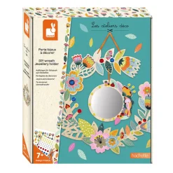 Janod Sable, Paillettes, Dorure & Strass|Collection "Les Ateliers Déco"*Kit Créatif - Porte-bijoux à Décorer