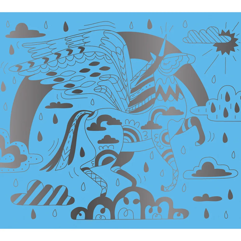 Janod Cartes À Gratter|Collection "Les Ateliers Du Calme"*Kit Créatif - Scratch Art Chevaux Et Licornes