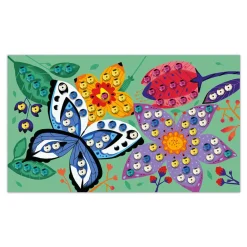 Janod Sable, Paillettes, Dorure & Strass|Mosaïques & Gommettes*Kit Créatif - Sequins à Coller Jardin Merveilleux
