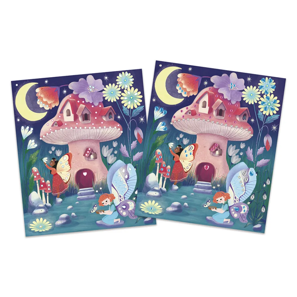 Janod Sable, Paillettes, Dorure & Strass*Kit Créatif - Strass Magic Fairies