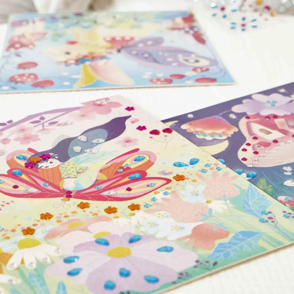Janod Sable, Paillettes, Dorure & Strass*Kit Créatif - Strass Magic Fairies