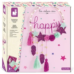Janod Créations 3D|Collection "Les Ateliers Déco"*Kit Créatif - Suspension Lumineuse Happy