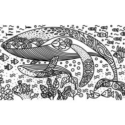 Janod Peinture Par Numéro & Coloriage*Kit Créatif - Tableaux de Peinture Magique Océan
