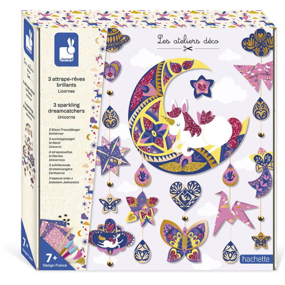 Janod Créations 3D|Collection "Les Ateliers Du Calme"*Kit Créatif Attrape-Rêves Brillants