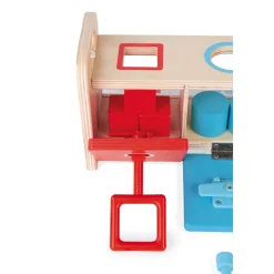 Janod Jeux Éducatifs Maternelle|Formes & Couleurs*La Boite à Clefs - Essentiel (bois)