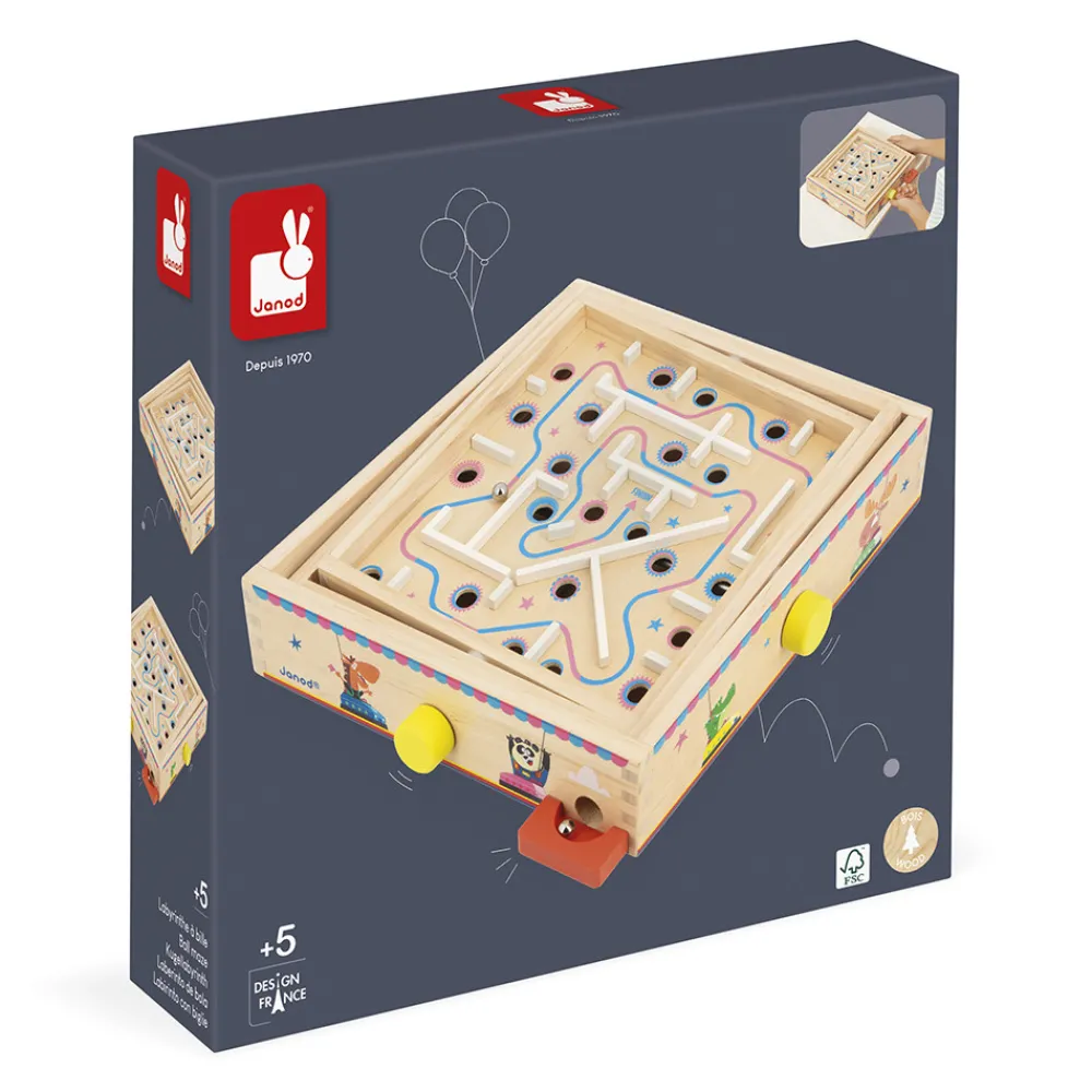 Janod Billes & Toupies|Jeux De Parcours*Labyrinthe à Bille Applepop
