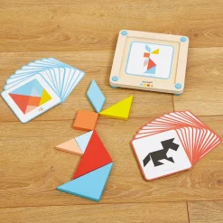 Janod Jeux Éducatifs Maternelle|Formes & Couleurs*Le Tangram - Essentiel (bois)