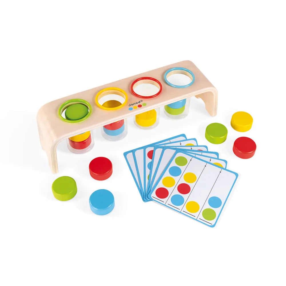 Janod Jeux Éducatifs Maternelle|Formes & Couleurs*Le Tri des Couleurs - Essentiel (bois)