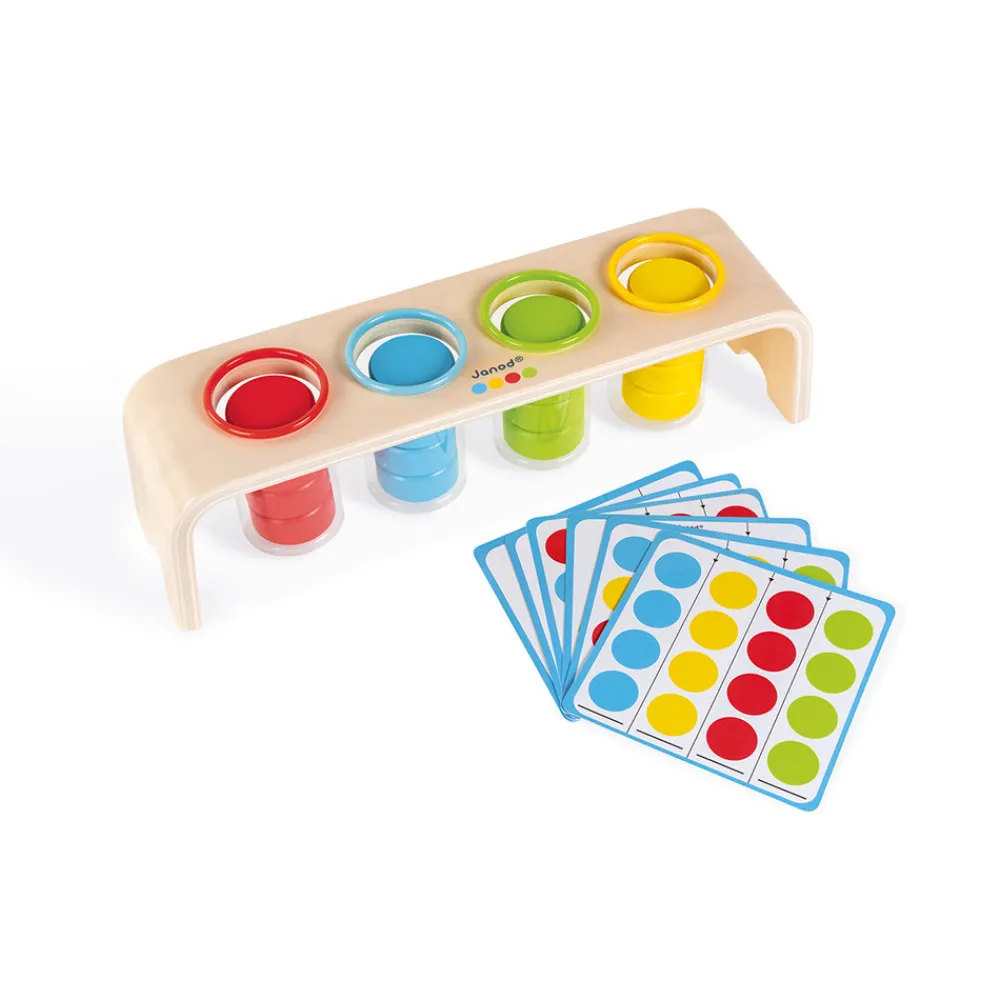 Janod Jeux Éducatifs Maternelle|Formes & Couleurs*Le Tri des Couleurs - Essentiel (bois)