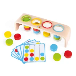Janod Jeux Éducatifs Maternelle|Formes & Couleurs*Le Tri des Couleurs - Essentiel (bois)