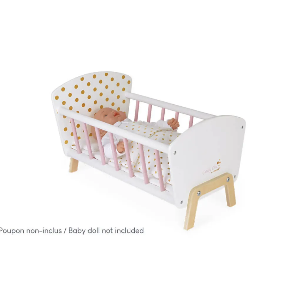 Janod Accessoires Poupons, Poupées & Ménage*Lit Candy Chic (bois)