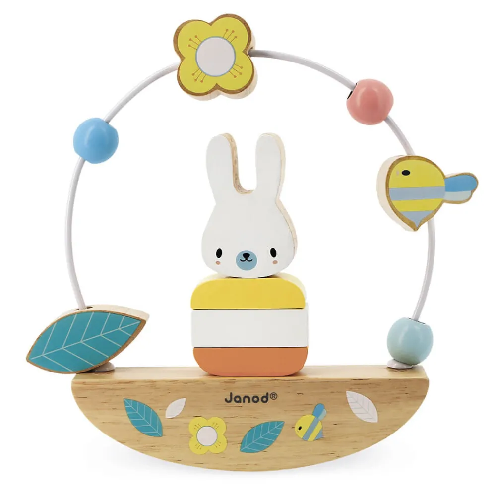 Janod Formes & Couleurs|Bouliers, Loopings & Panneaux D'Activités*Looping Basculo Lapin Pure
