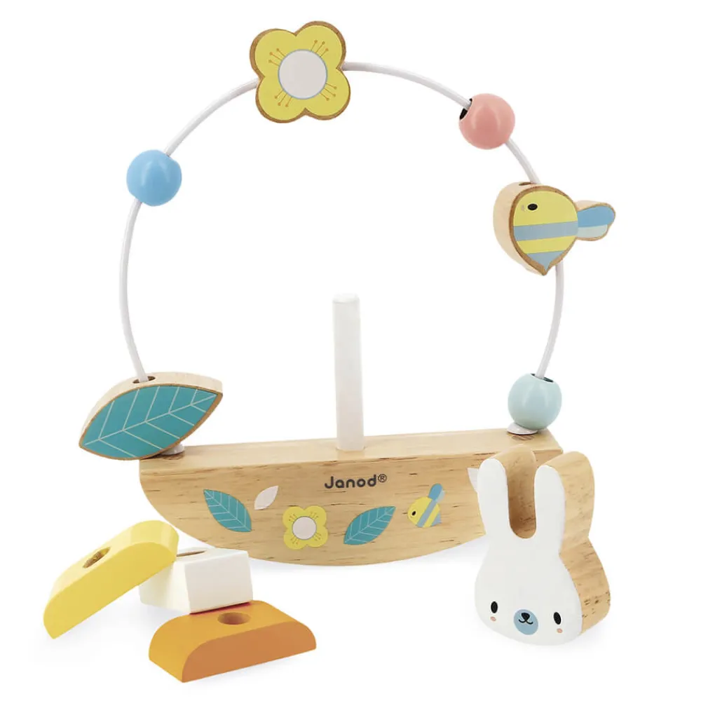 Janod Formes & Couleurs|Bouliers, Loopings & Panneaux D'Activités*Looping Basculo Lapin Pure