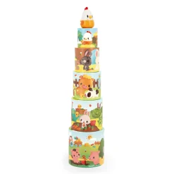 Janod Tracteurs & Animaux De La Ferme|Cubes & Pyramides*Ma Première Pyramide Poule
